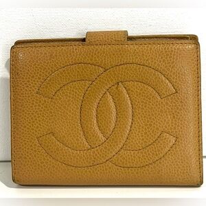 Chanel Caviar Leather Compact Wallet
